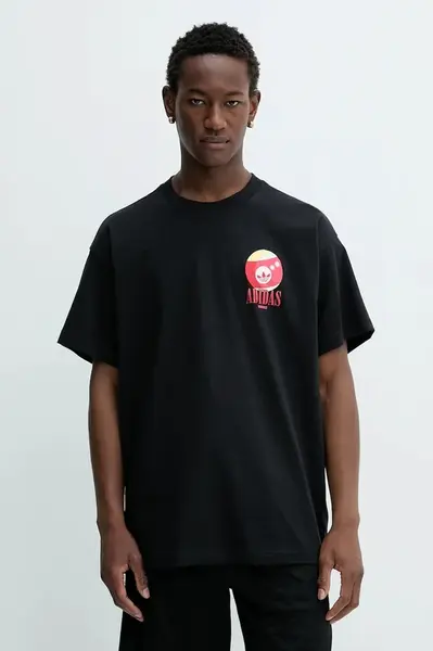 Bavlněné tričko adidas Originals Billiard Tee pánské, černá barva, s potiskem, KQ7316