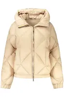 Dámská béžová zimní bunda K-WAY
