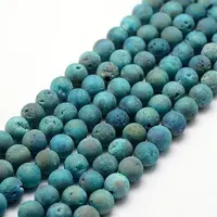 Electroplated Natural Quartz Crystal Beads Strands