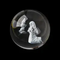 Religious Element Glass Crystal Ball Crystal Ball without Wood Stand