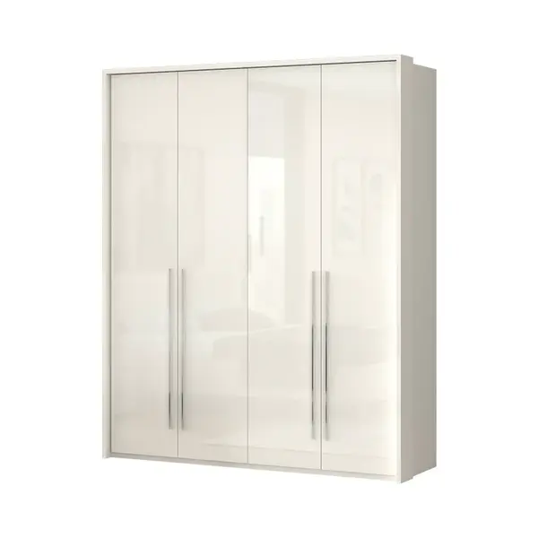 Čtyřdveřová skříň tiana-béžová - p42a/pn s rámem