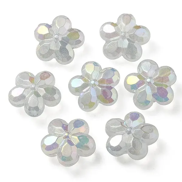 UV Plating Luminous Transparent Acrylic Beads