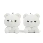 Flocky Resin Pendants