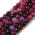 Dyed & Heated Natural Dragon Veins Agate Beads Strands