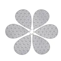 430 Stainless Steel Filigree Pendants