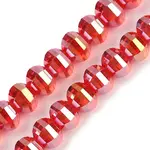 Electroplate Transparent Glass Beads Strands