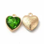 Faceted Glass Rhinestone Pendants