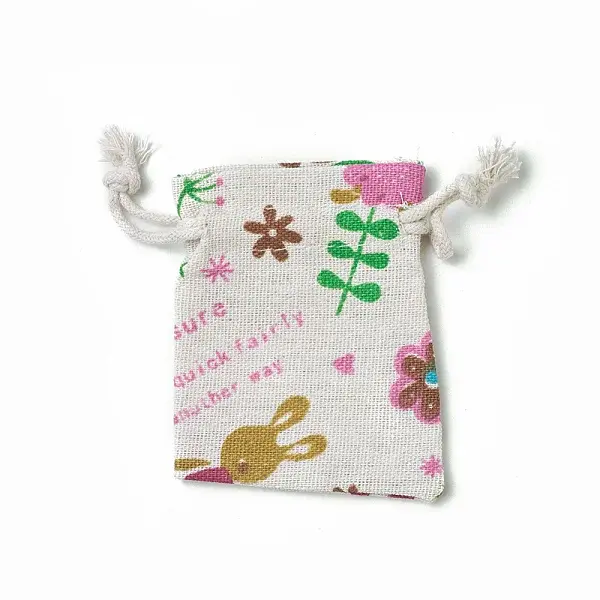 Bunny Burlap Packing Pouches
