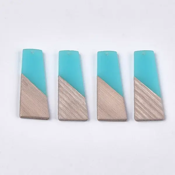 Resin & Walnut Wood Pendants