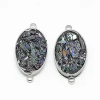 Natural Druzy Gemstone Links connectors