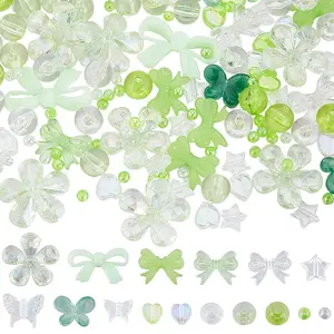 Transparent Mixed Styles Acrylic Beads