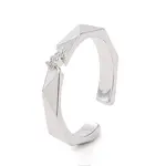 Clear Cubic Zirconia Open Cuff Ring