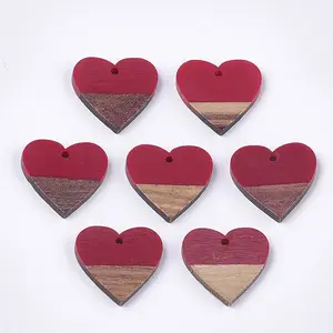 Resin & Walnut Wood Pendants
