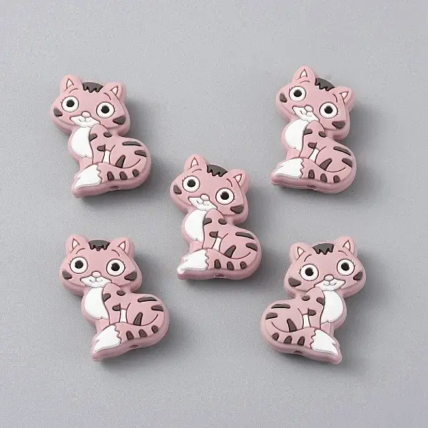 Cat Silicone Beads