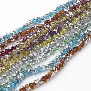 Electroplate Glass Bead Strands