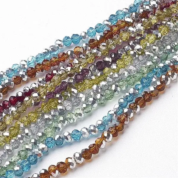 Electroplate Glass Bead Strands