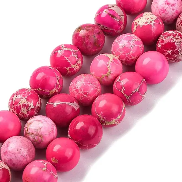 Dyed Natural Regalite/Imperial Jasper/Sea Sediment Jasper Beads Strands