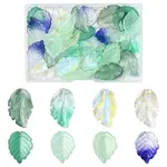 40Pcs 8 Styles Glass Pendants