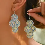 Elegant Iron Dangle Earrings