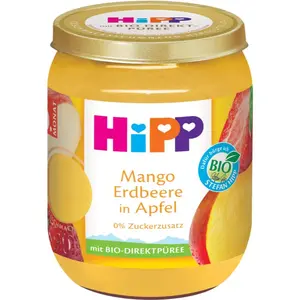 Hipp BIO SUPEROVOCE jablko, mango a jahody ovocný příkrm 160 g