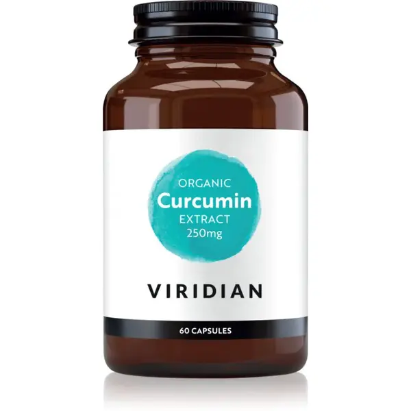 Viridian Nutrition Organic Curcumin Extract 250 mg přírodní antioxidant 60 cps