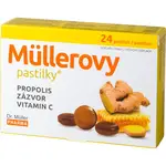 Dr. Müller Müllerovy pastilky® propolis, zázvor a vitamin C pastilky pro podporu imunitního systému 24 ks