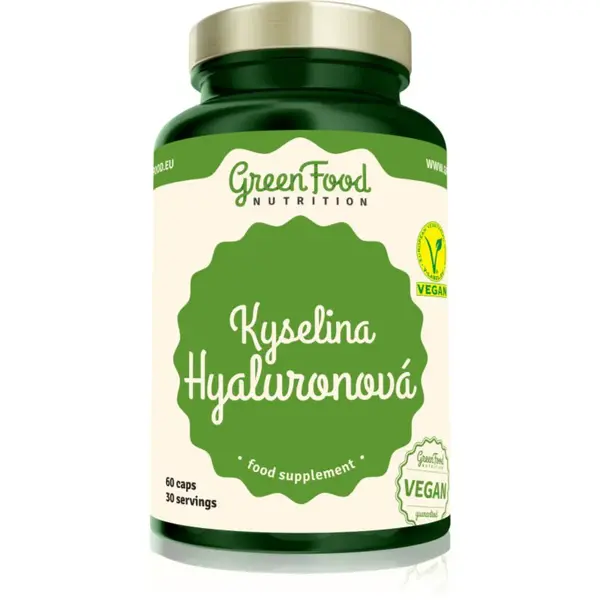 GreenFood Nutrition Kyselina Hyaluronová kapsle pro krásnou pleť 84 g