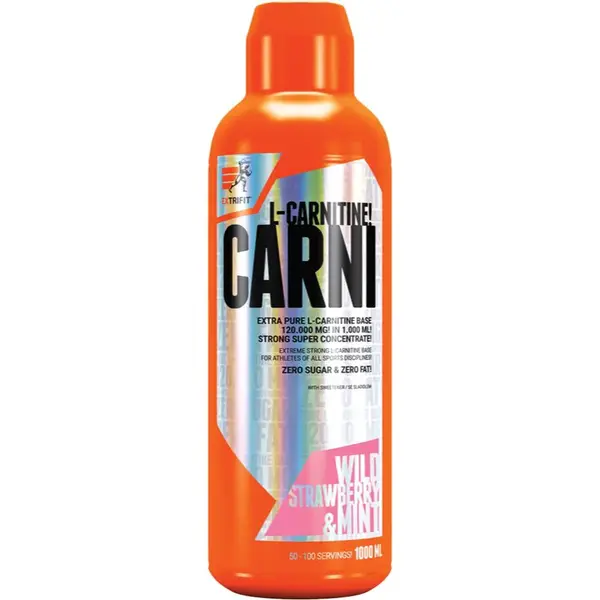 Extrifit Carni L-Carnitine 120 000 mg doplněk stravy pro sportovce příchuť Strawberry & Mint 1000 ml