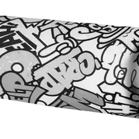 Opěrka/chránič na postel 18x50cm komiks - černá / bílá