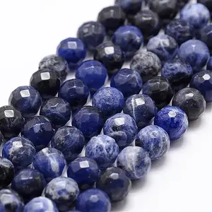 Natural Sodalite Beads Strands
