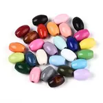 Spray Painted Schima Wood Beads