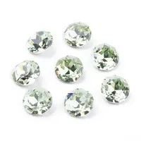 Pointed Back & Back Plated K9 Glass Rhinestone Cabochons