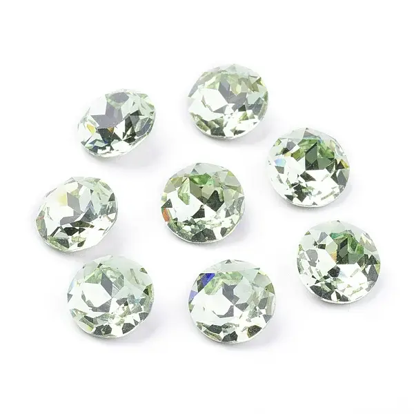 Pointed Back & Back Plated K9 Glass Rhinestone Cabochons