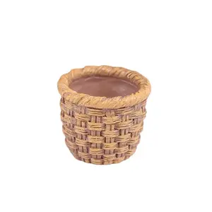 Mini Resin Bamboo Basket