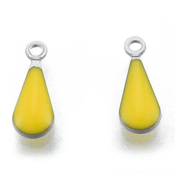 304 Stainless Steel Enamel Charms