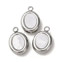 304 Stainless Steel Resin Pendants