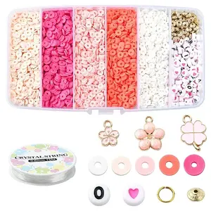 Handmade Polymer Clay Heishi Beads DIY Jewelry Set Kits