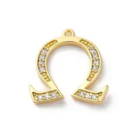 Rack Plating Brass Micro Pave Cubic Zirconia Pendant