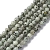 Natural Sesame Jasper/Kiwi Jasper Bead Strands