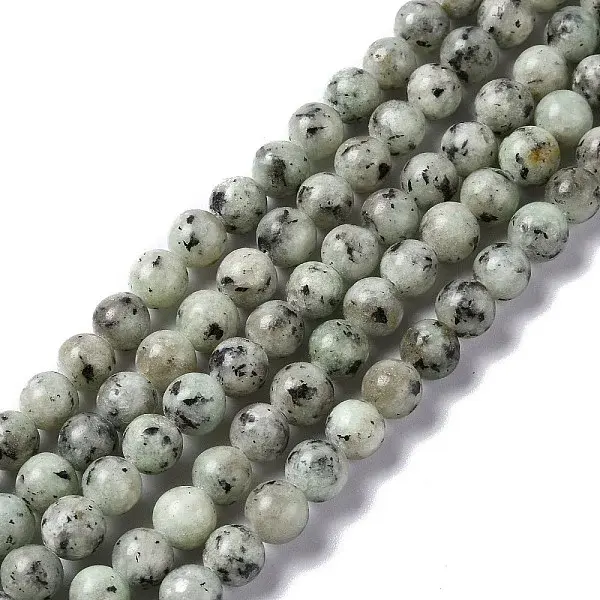Natural Sesame Jasper/Kiwi Jasper Bead Strands