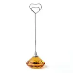 Diamond Shape Glass Name Card Holder