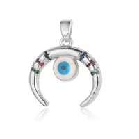 3Pcs Brass Micro Pave Cubic Zirconia Pendants