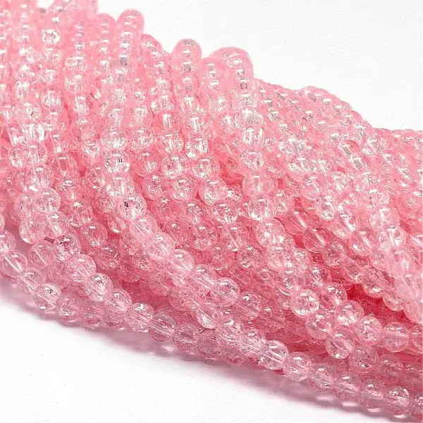 Synthetic Crackle Quartz Beads Strands