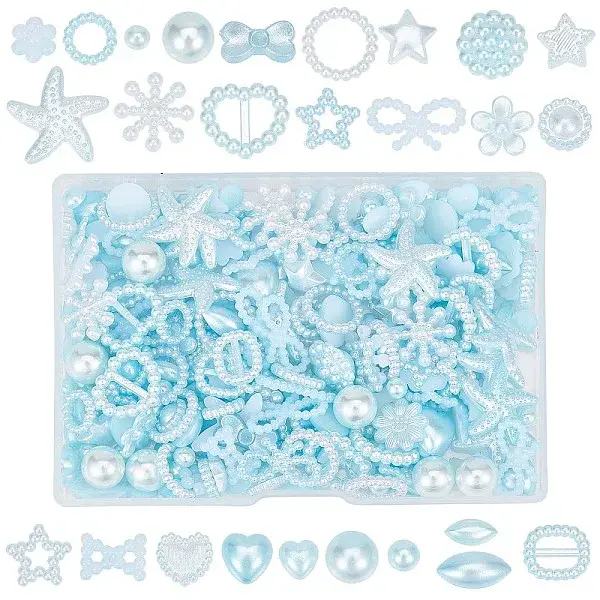 2 Bags Plastic Cabochons