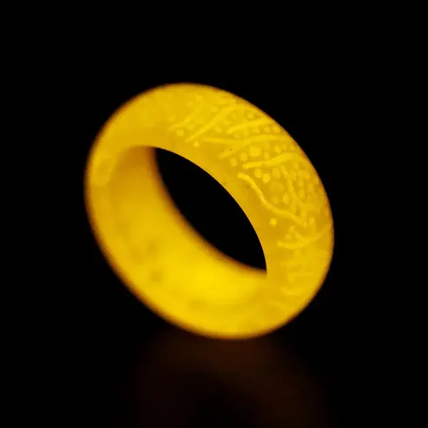 Luminous Glow in the Dark Resin Simple Finger Ring
