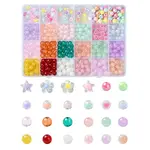 DIY Glass Round & Acrylic Beads Bracelet Making Kits