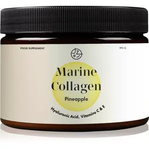 Jeme zdravo Prémiový kolagen s kyselinou hyaluronovou a vitamíny C a E hydrolyzovaný kolagén s kyselinou hyalurónovou príchuť Pineapple 195 g