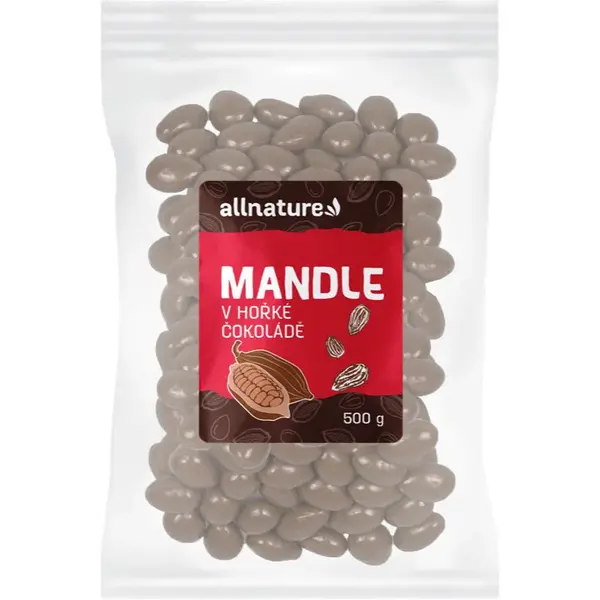 Allnature Mandle v horkej čokoláde orechy v poleve 500 g