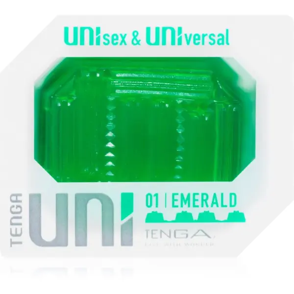 Tenga Uni jednorazový masturbátor Emerald 5,9 cm