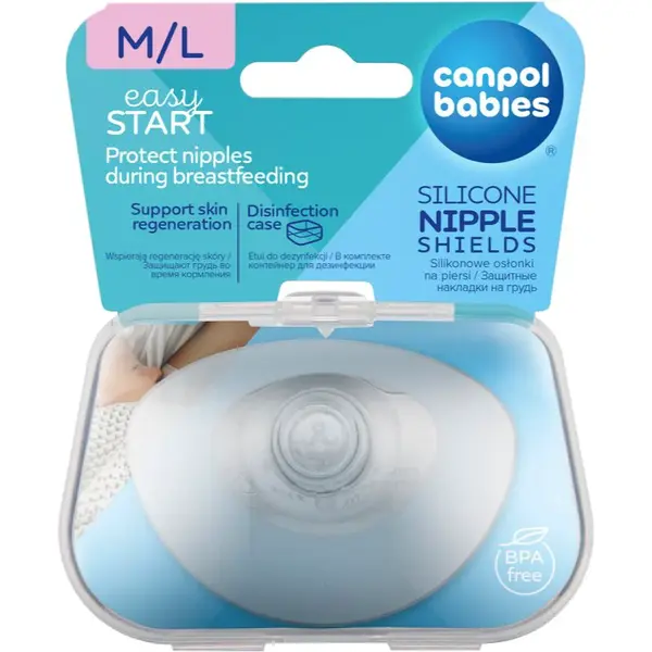 Canpol babies EasyStart chrániče prsných bradaviek veľkosť M/L 2 ks